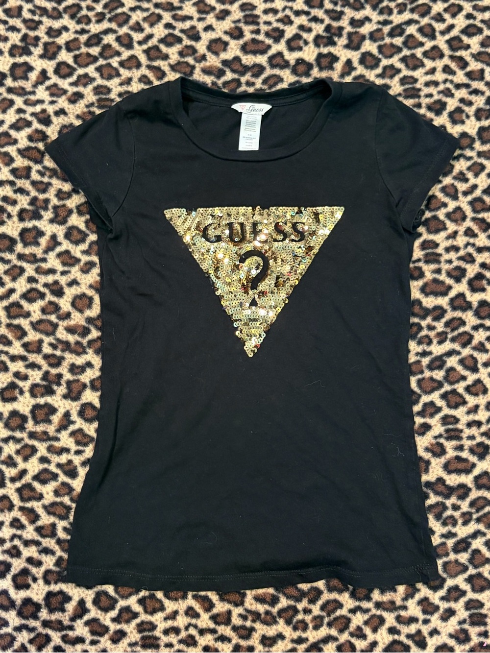 Guess sequin baby tee